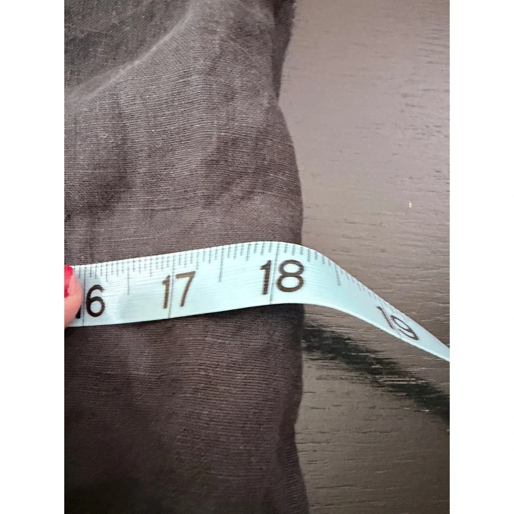 Everlane Black Linen Picnic Jumpsuit Button Front Cropped Wide Leg Size 6